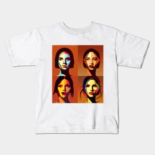 Faces of women Kids T-Shirt